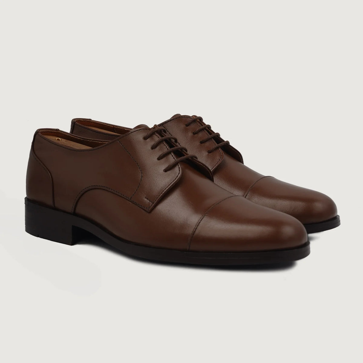 Attorney Derby Marron Chaussures en cuir pour Homme For Men in Brown Full-Grain Leather - Vue de profil | Acheter en ligne