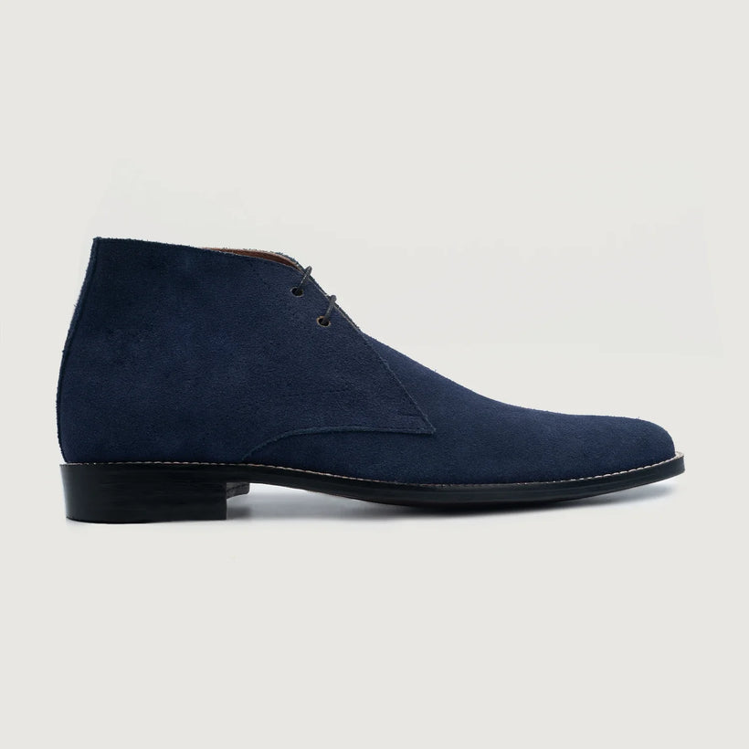 Corry Chukka Midnight Bleu Suede Leather Boots pour Homme