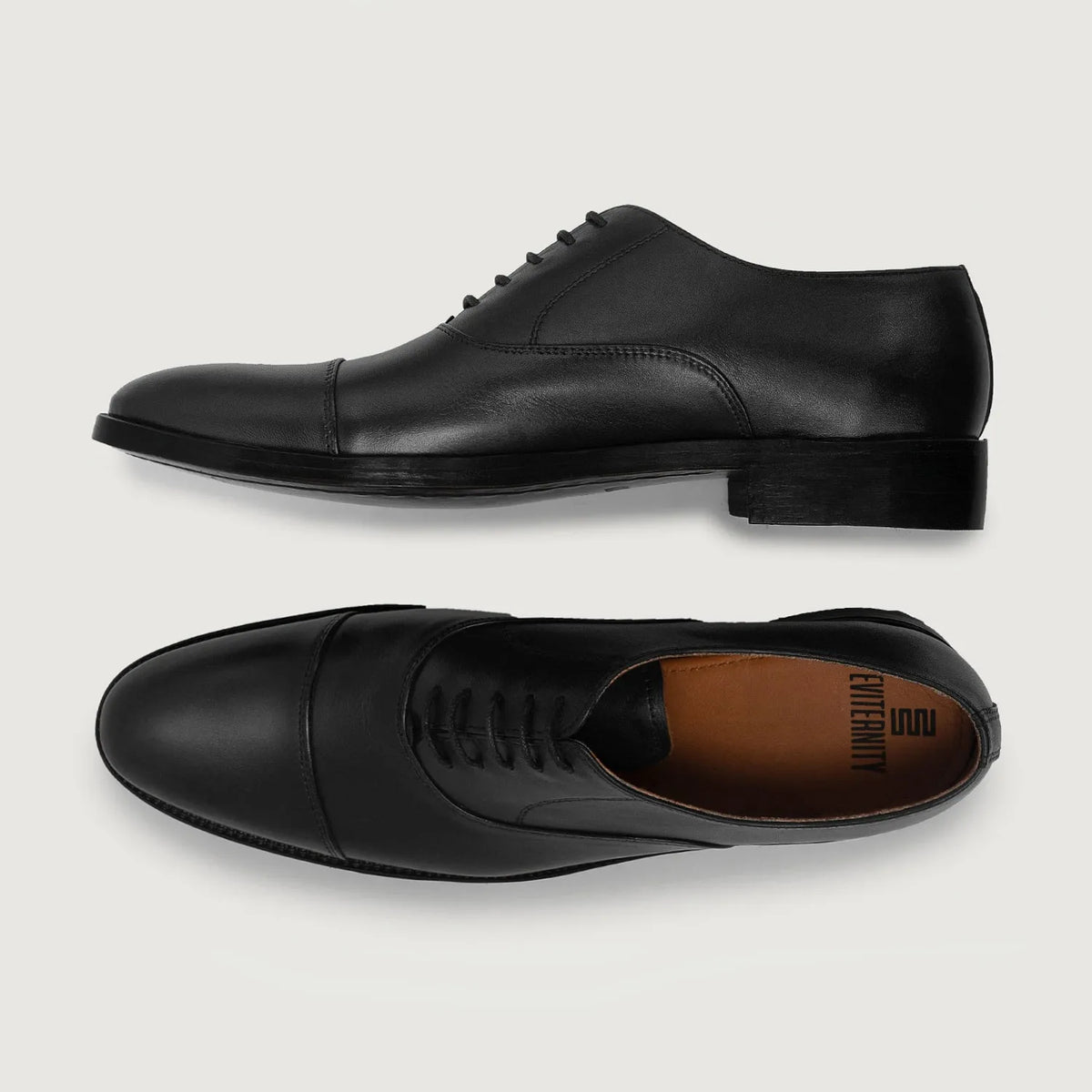 Professor Oxford Noir Chaussures en cuir pour Homme For Men - Contrefort de talon renforcé & surpiqûres doubles de précision