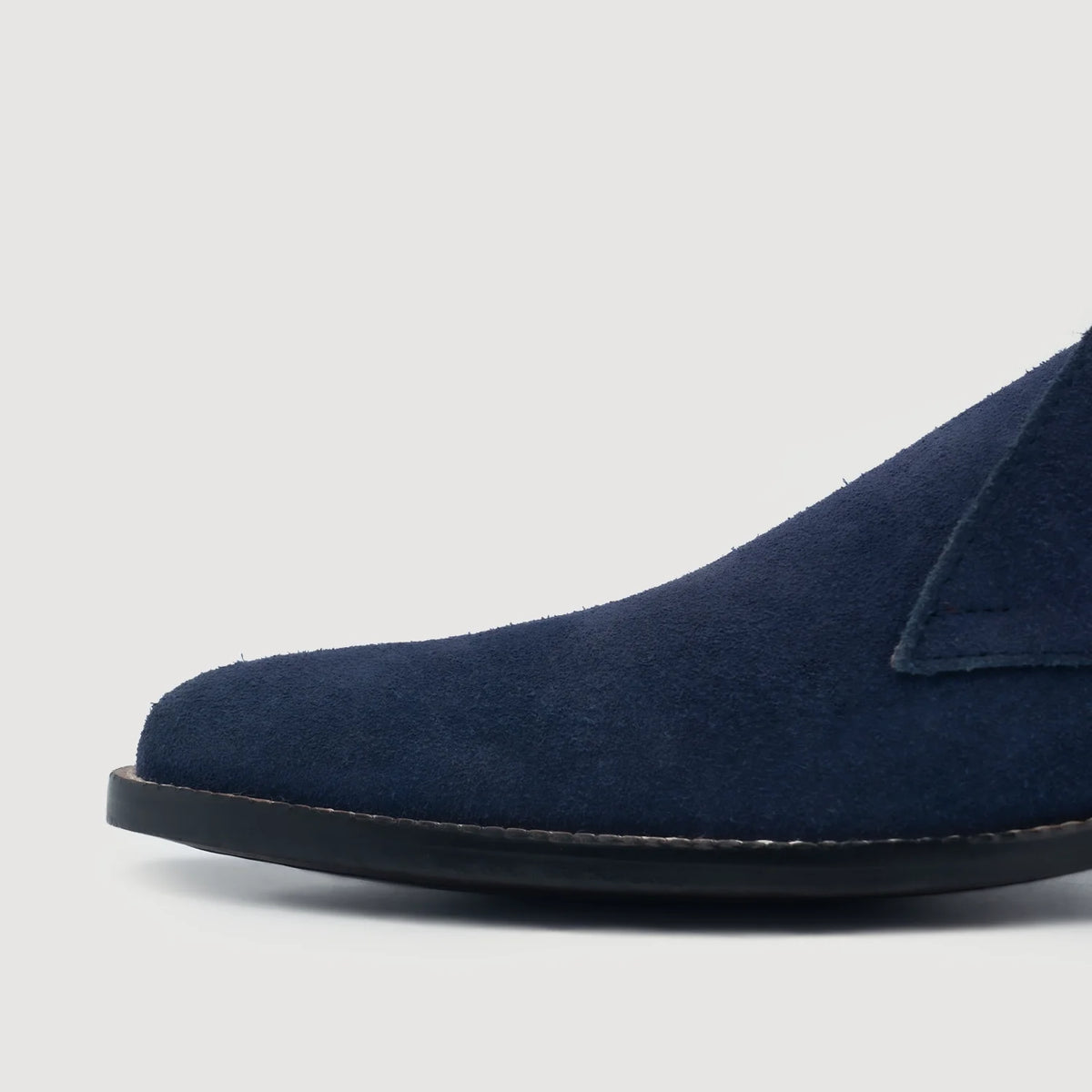 Authentic Goatskin Suede Grain Depth & Pull-Up Patina Texture Detail