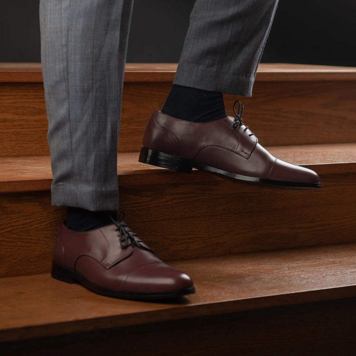 Orlaven Attorney Derby Bordeaux Chaussures en cuir pour Homme footwear image 9