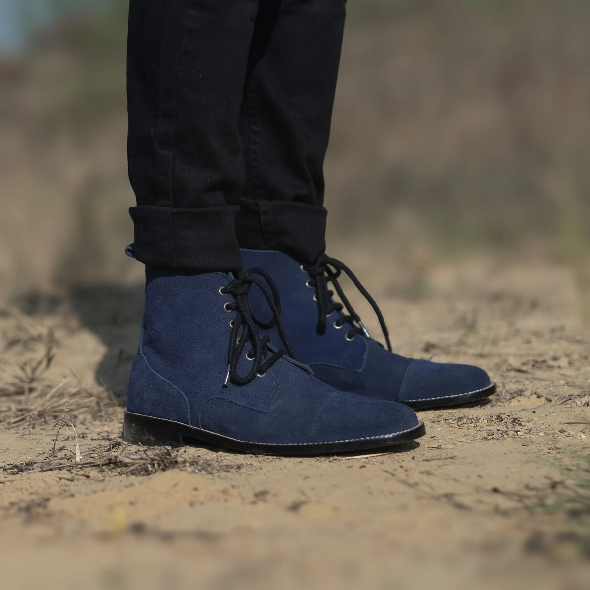 Orlaven Knight Derby Midnight Bleu Suede Bottines en cuir pour Homme footwear image 9