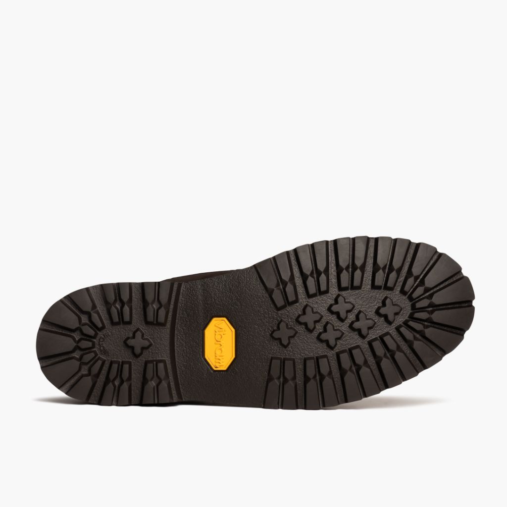 High-Traction Rubber Outsole & Lug Tread Pattern on Explorer Rocky Road Bottines en cuir pour Homme