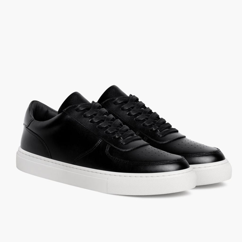 Court Noir Leather Sneakers pour Homme