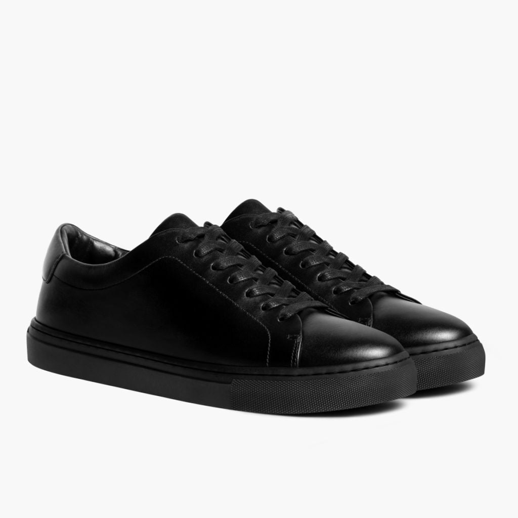 Encore Jet Noir Baskets en cuir pour Homme en cuir de vachette noir véritable - Vue de profil | Acheter en ligne
