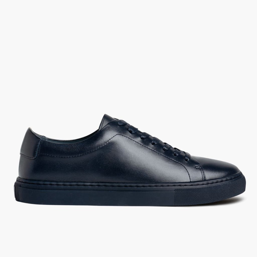Encore Navy Leather Sneakers pour Homme