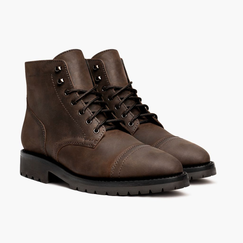 Captain StormKing® Tobacco Leather Boots pour Homme