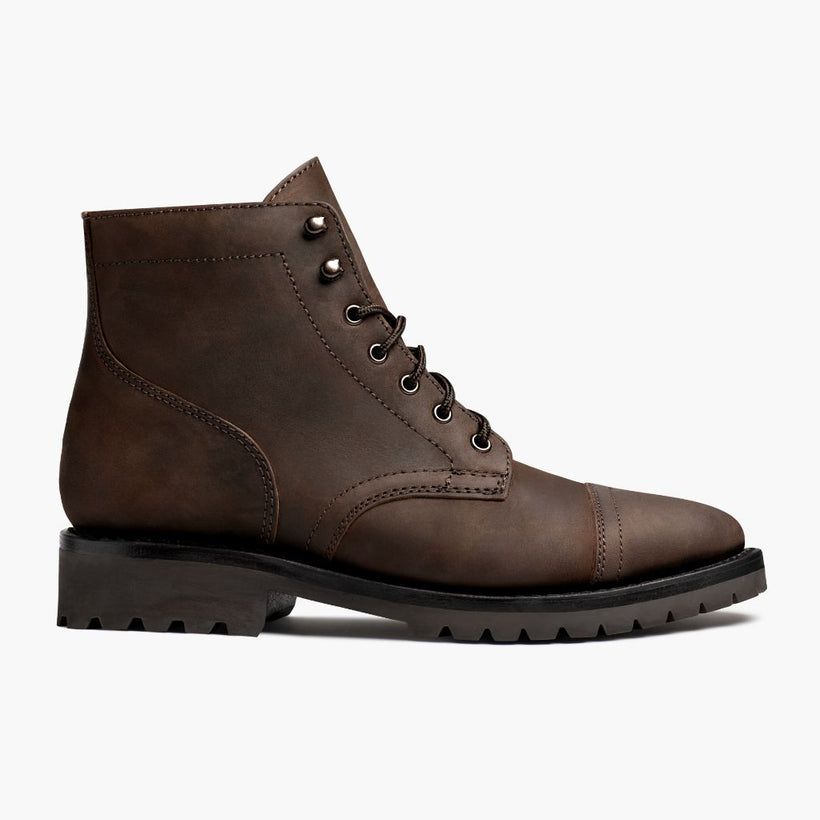 Captain StormKing® Tobacco Leather Boots pour Homme