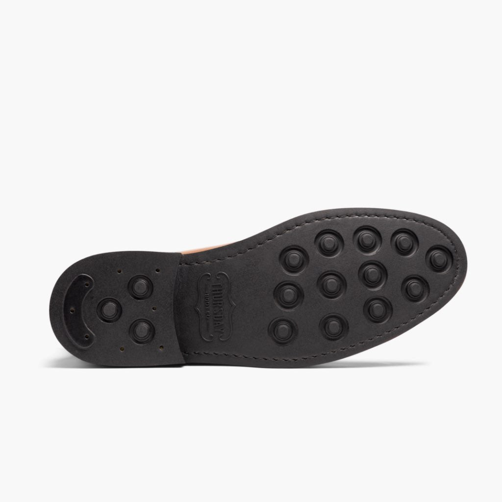 High-Traction Rubber Outsole & Lug Tread Pattern on Duke Brandy Bottines en cuir pour Homme