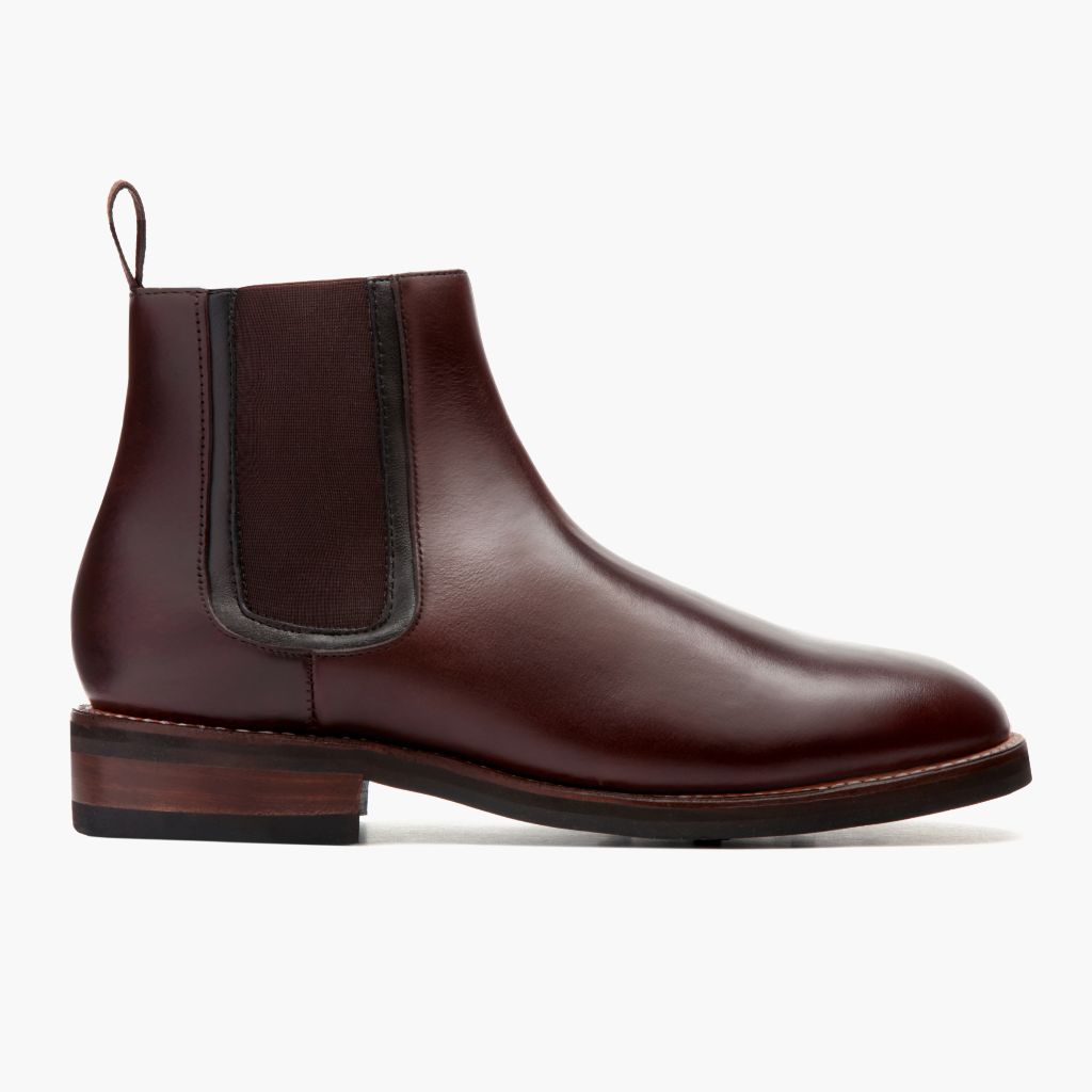 Brown Full-Grain leather Boots - Montage cousu Goodyear & détail de l'embout avant