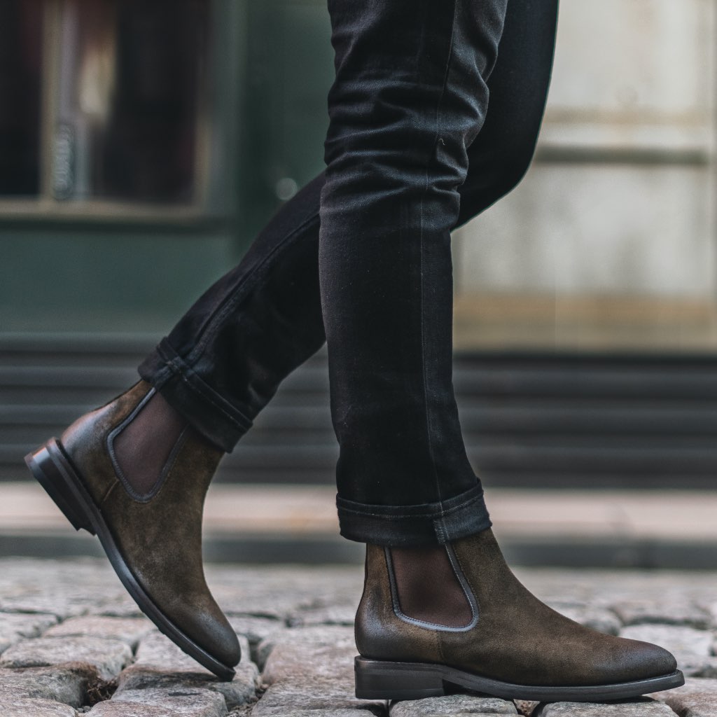 Styled On-Foot Perspective Demonstrating Ankle Fit & Silhouette on Model