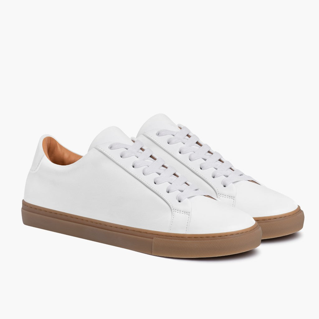 Legacy Blanc Baskets en cuir pour Homme in White Full-Grain Leather - Vue de profil | Acheter en ligne