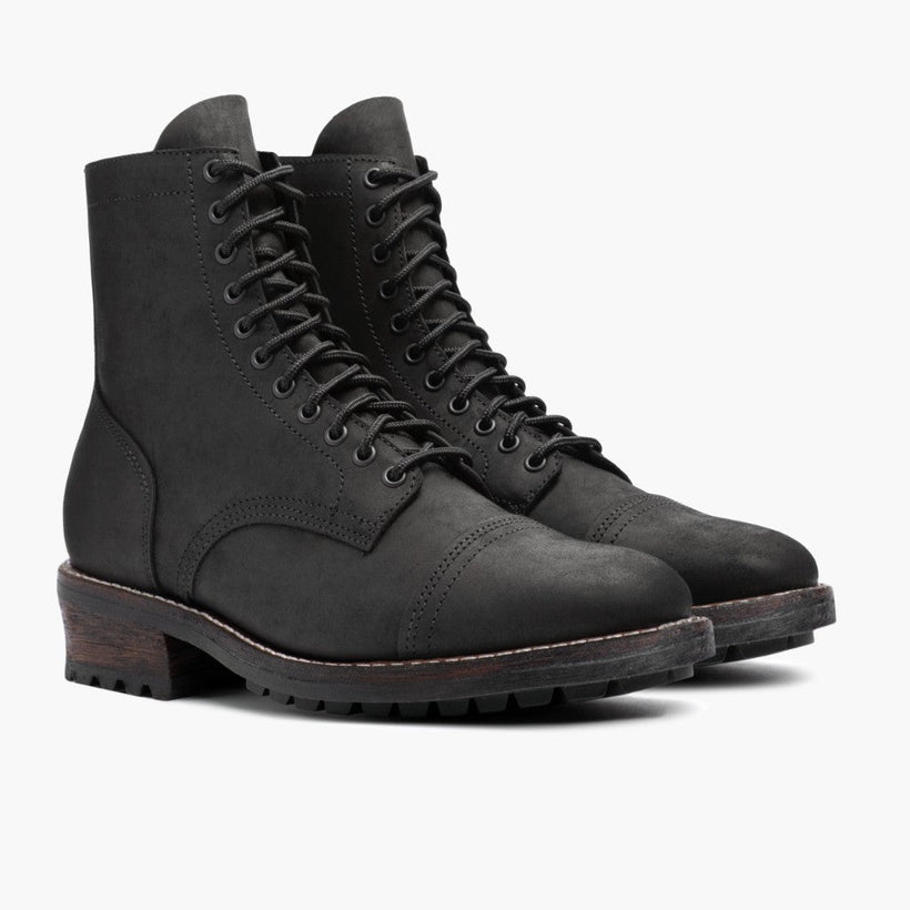 Logger Noir Mat Bottines en cuir pour Homme