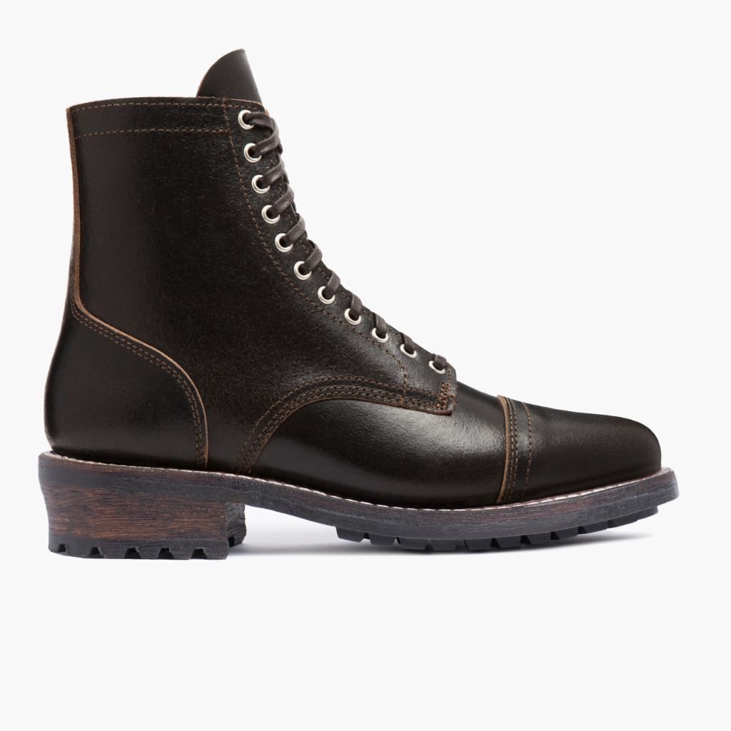 Classic Full-Grain leather Boots - Montage cousu Goodyear & détail de l'embout avant