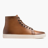 Classic Full-Grain leather Sneakers - Goodyear Welt Construction & Front Toe Box Detail
