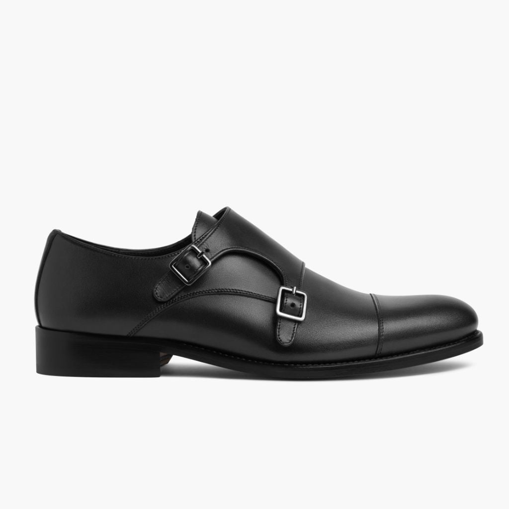 Black Full-Grain leather Loafers - Montage cousu Goodyear & détail de l'embout avant
