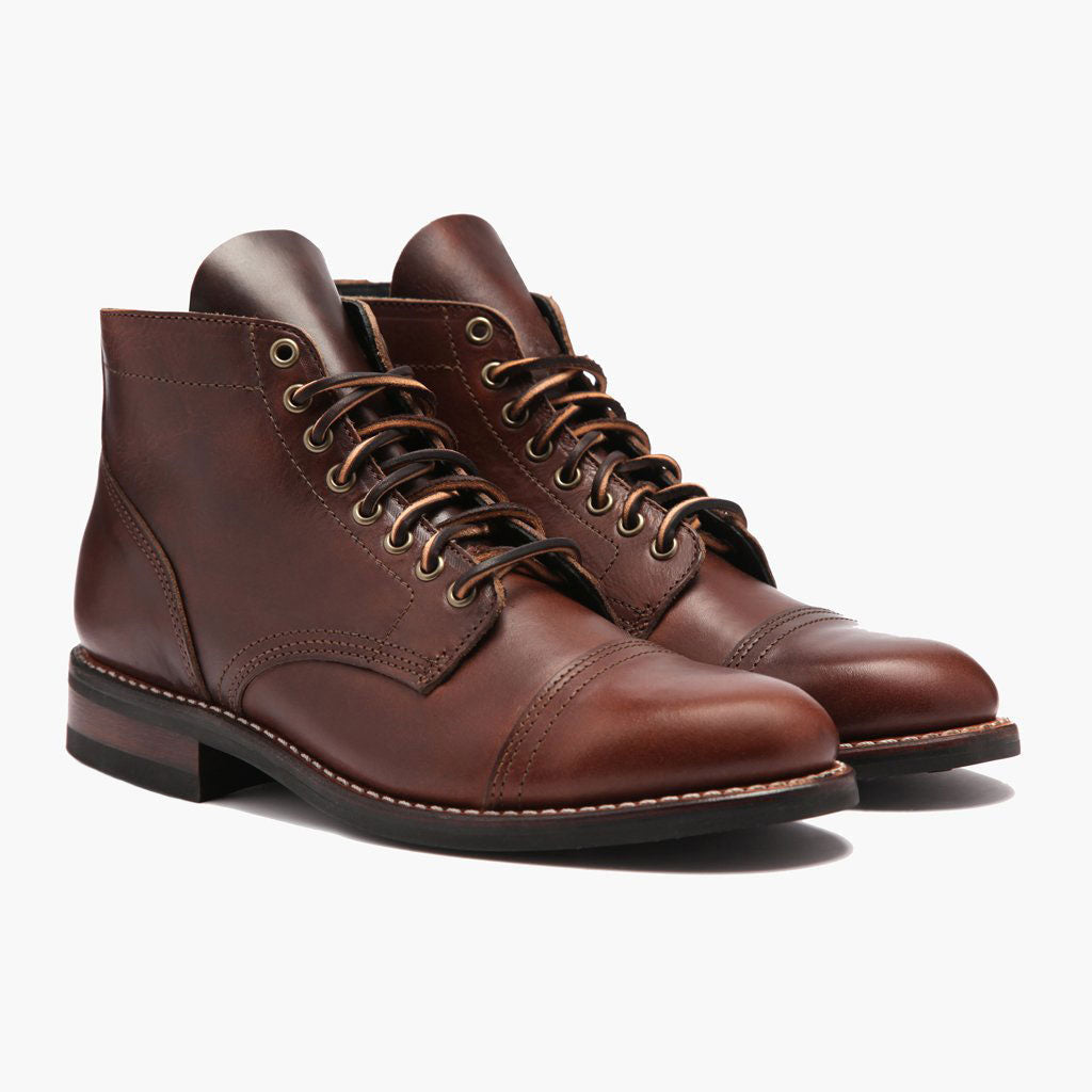 Vanguard French Roast Bottines en cuir pour Homme For Men in Classic Full-Grain Leather - Vue de profil | Acheter en ligne