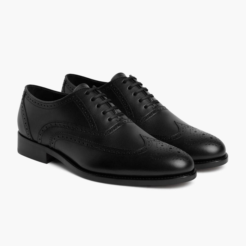 Aviator Noir Leather Loafers pour Homme