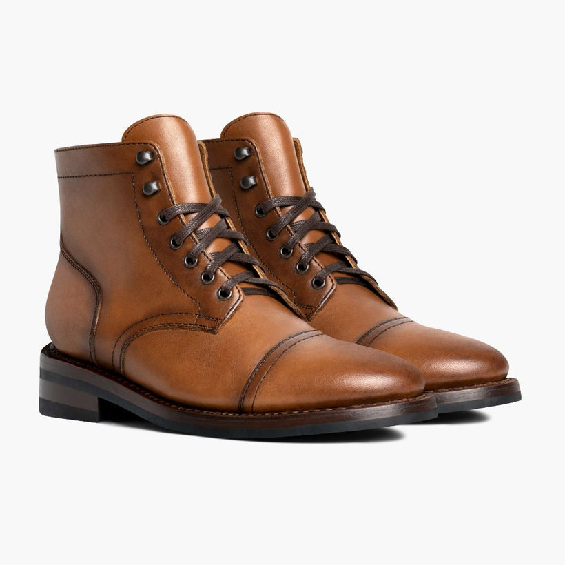 Captain Toffee Leather Boots pour Homme