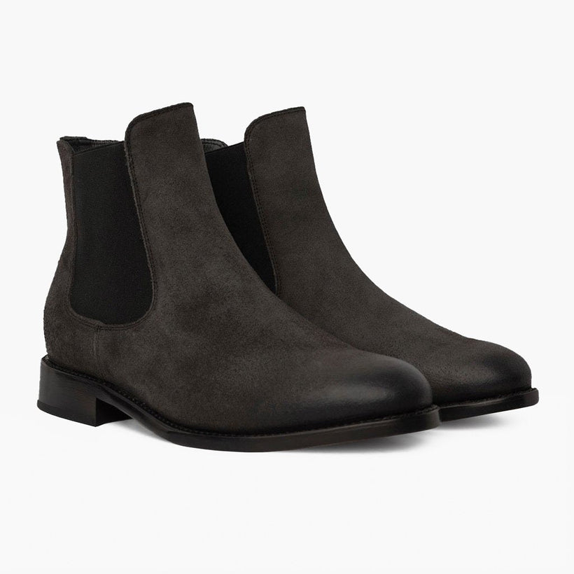 Cavalier Shadow Gris Leather Boots pour Homme