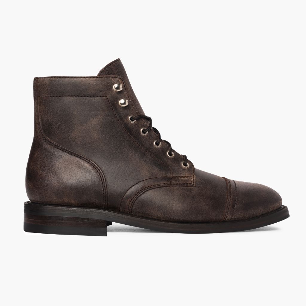 Classic Full-Grain leather Boots - Montage cousu Goodyear & détail de l'embout avant