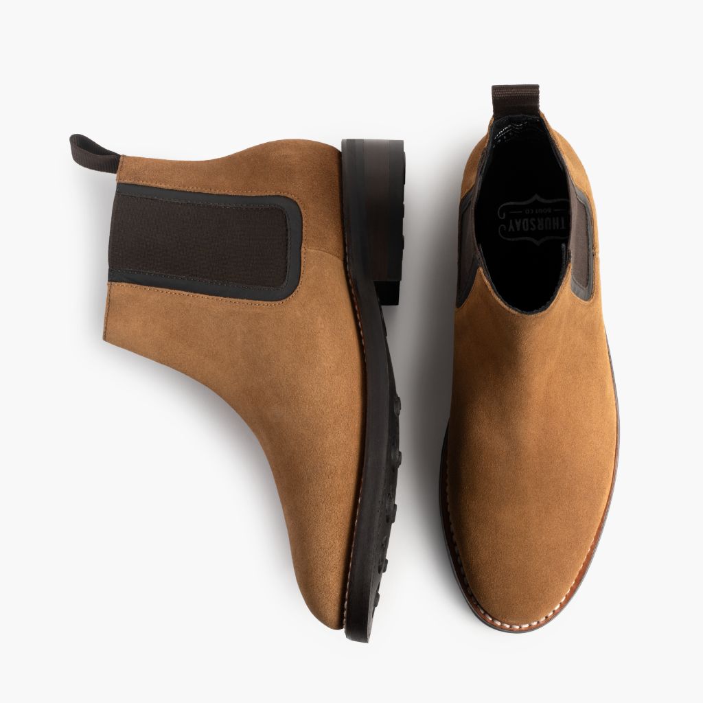Duke Honey Suede Bottines en cuir pour Homme - Contrefort de talon renforcé & surpiqûres doubles de précision