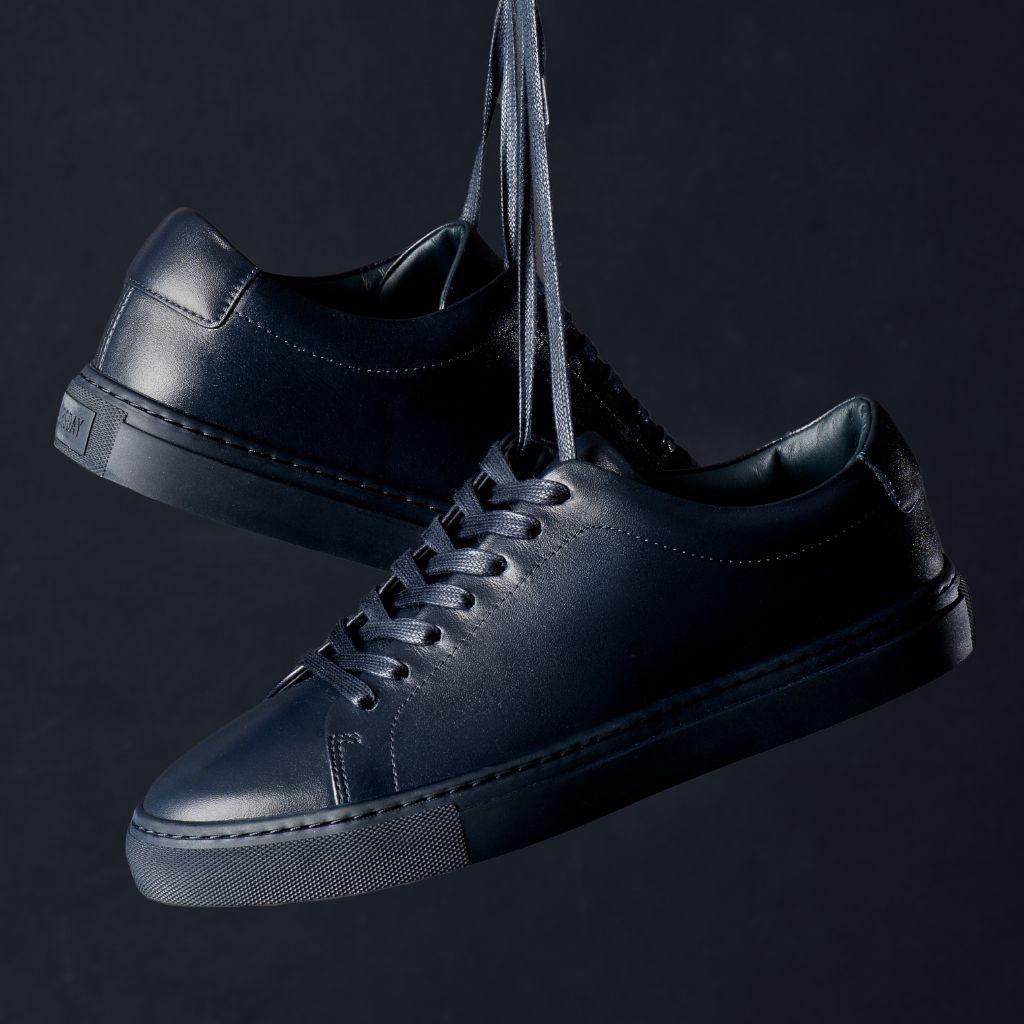 Encore Navy Baskets en cuir pour Homme - Navy footwear image 9