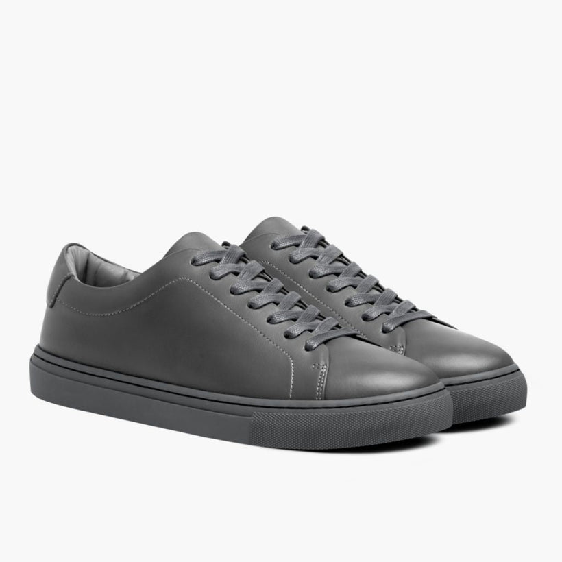 Encore Steel Gris Baskets en cuir pour Homme
