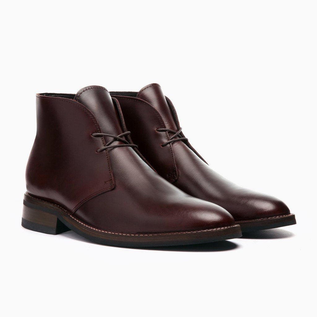 Scout Marron Bottines en cuir pour Homme For Men in Brown Full-Grain Leather - Vue de profil | Acheter en ligne
