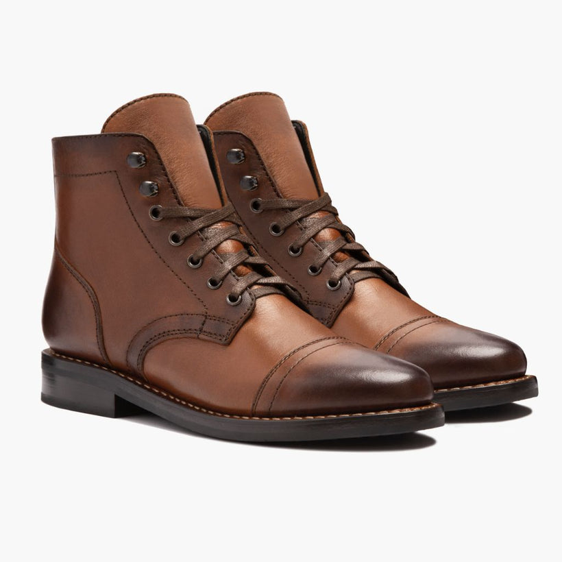Captain Brandy Leather Boots pour Femme