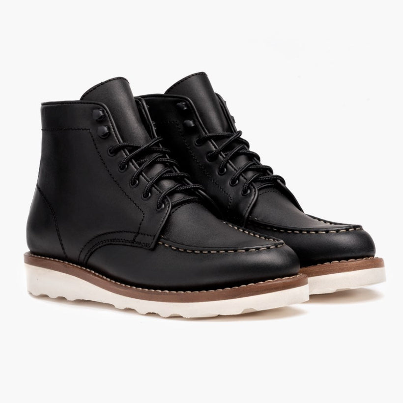 Diplomat Noir Bottines en cuir pour Femme
