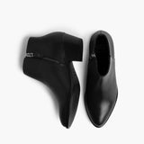 High-Traction Rubber Outsole & Lug Tread Pattern on Downtown Black Leather Boots