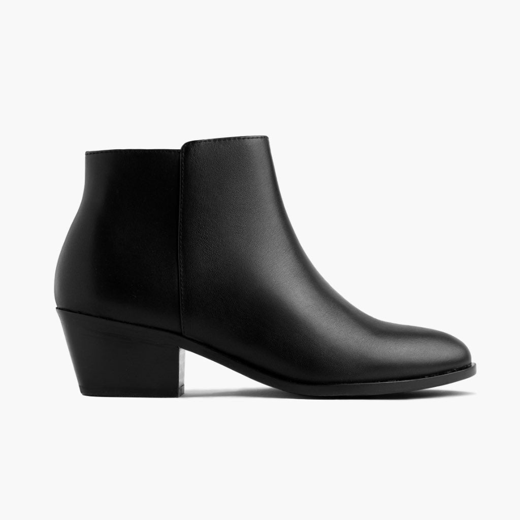 Downtown Noir Bottines en cuir pour Femme en cuir de vachette noir véritable - Vue de profil | Acheter en ligne