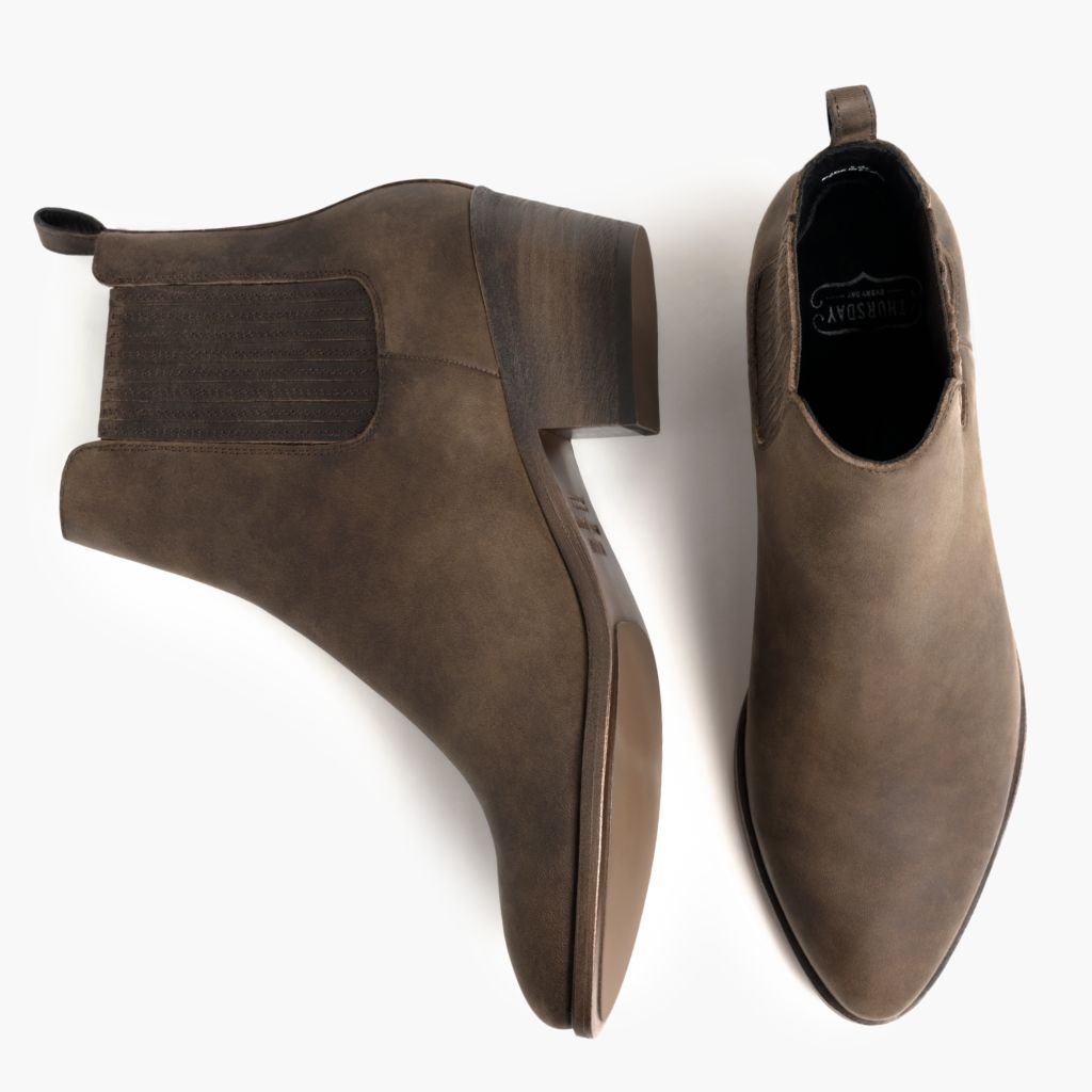 Dreamer Bootie Tabac Bottines en cuir pour Femme - Contrefort de talon renforcé & surpiqûres doubles de précision