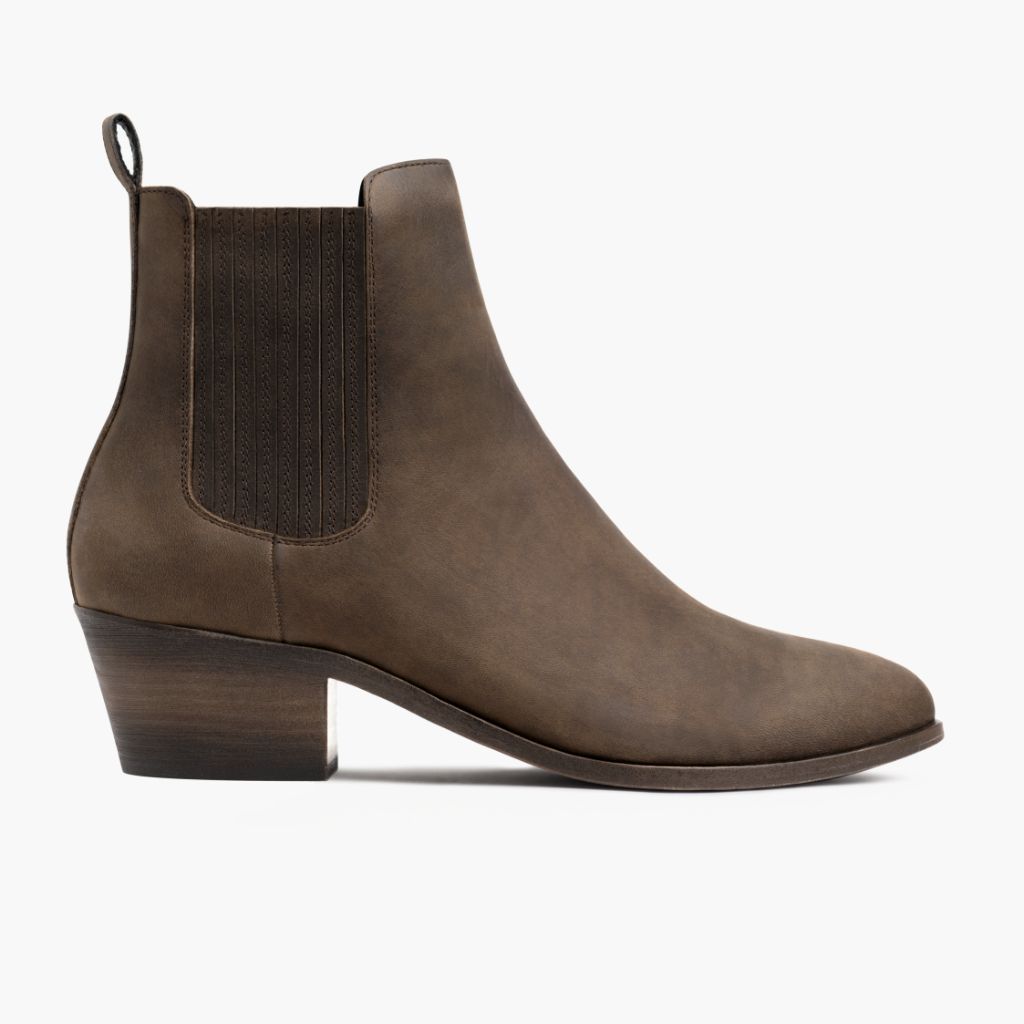 Dreamer Bootie Tabac Bottines en cuir pour Femme in Classic Full-Grain Leather - Vue de profil | Acheter en ligne