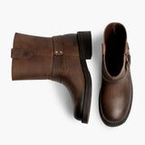Women's Outlaw Light Tobacco Leather Boots - Reinforced Heel Counter & Precision Double-Row Stitching Detail