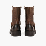 High-Traction Rubber Outsole & Lug Tread Pattern on Women's Outlaw Light Tobacco Leather Boots