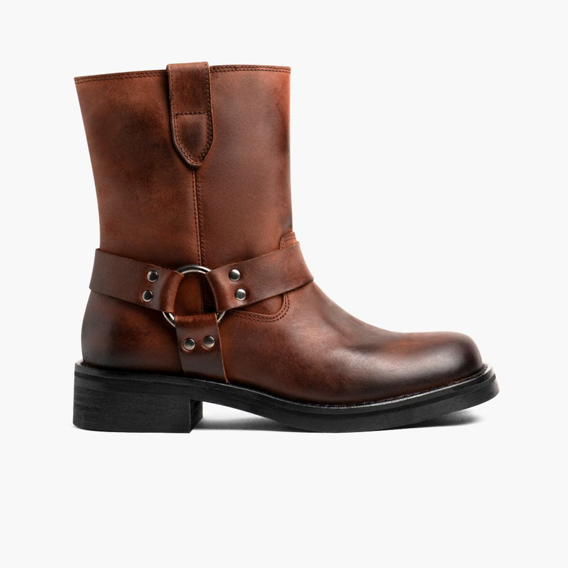 Outlaw Rust Marron Leather Boots pour Femme