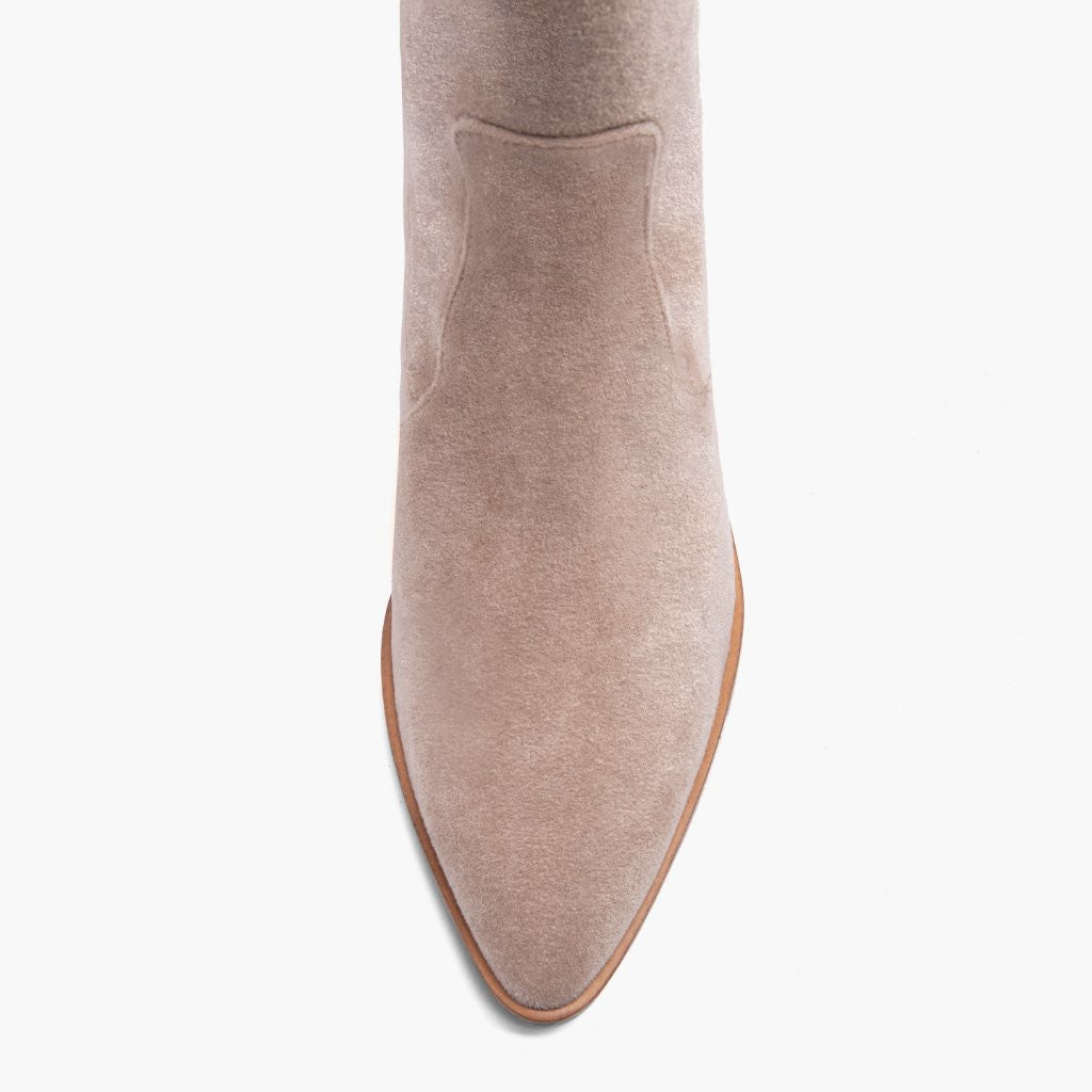 Tempest Sand Bottines en cuir pour Femme - Contrefort de talon renforcé & surpiqûres doubles de précision