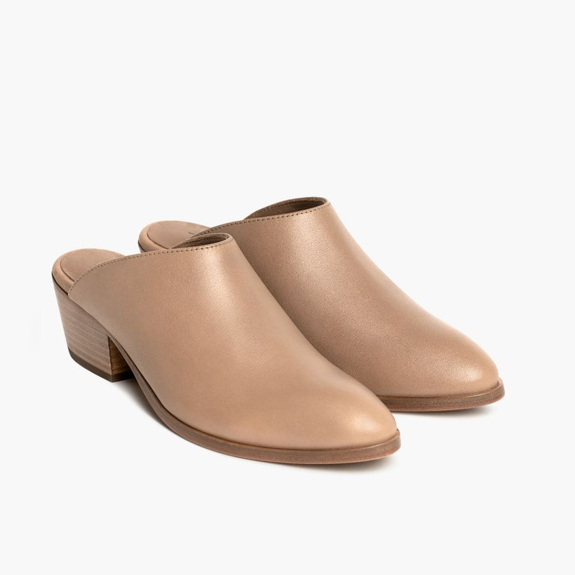 Breeze Milk Coffee Leather Boots pour Femme
