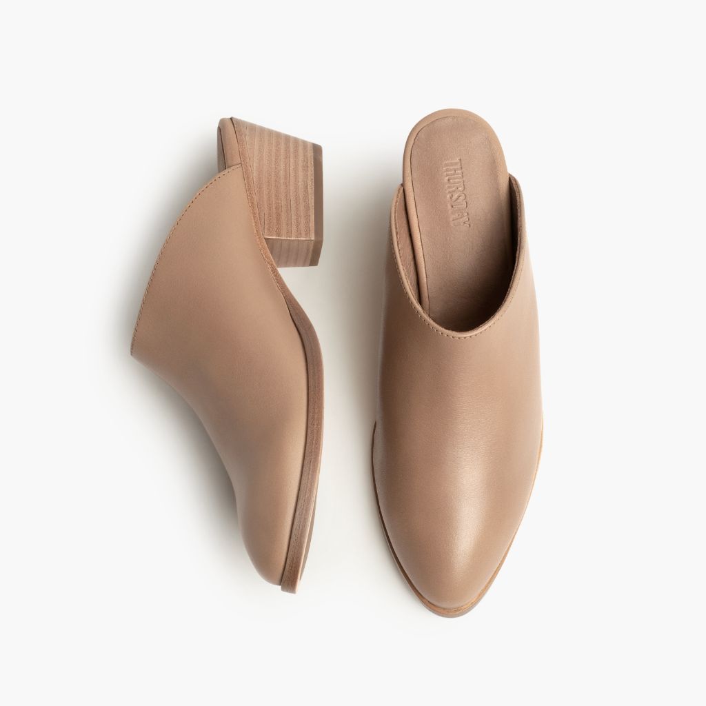 Breeze Milk Coffee Bottines en cuir pour Femme - Contrefort de talon renforcé & surpiqûres doubles de précision