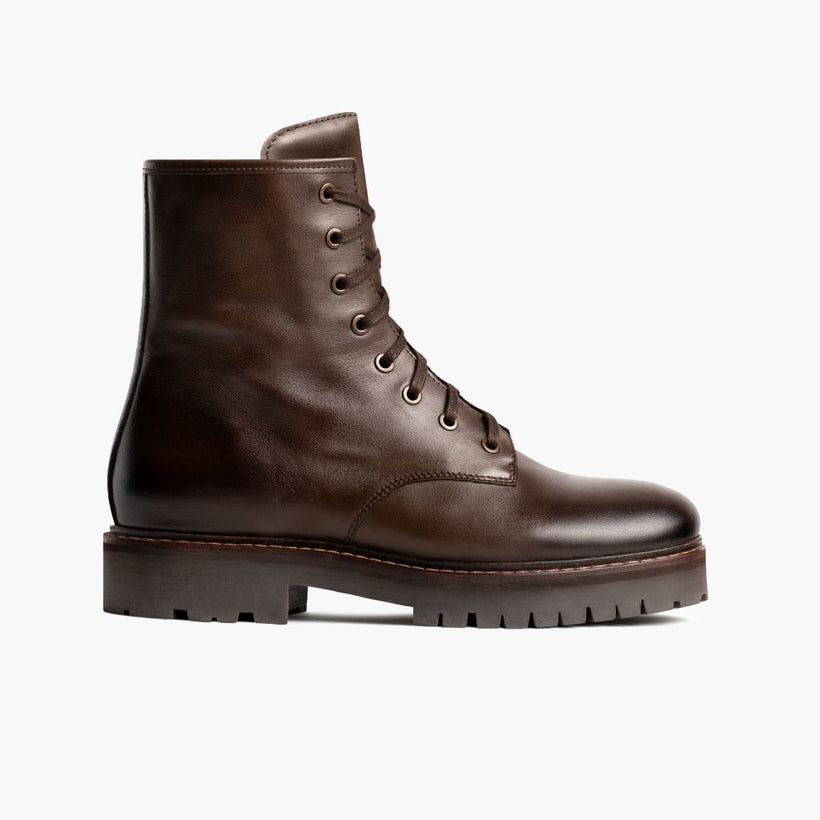 Combat Java Leather Boots pour Femme