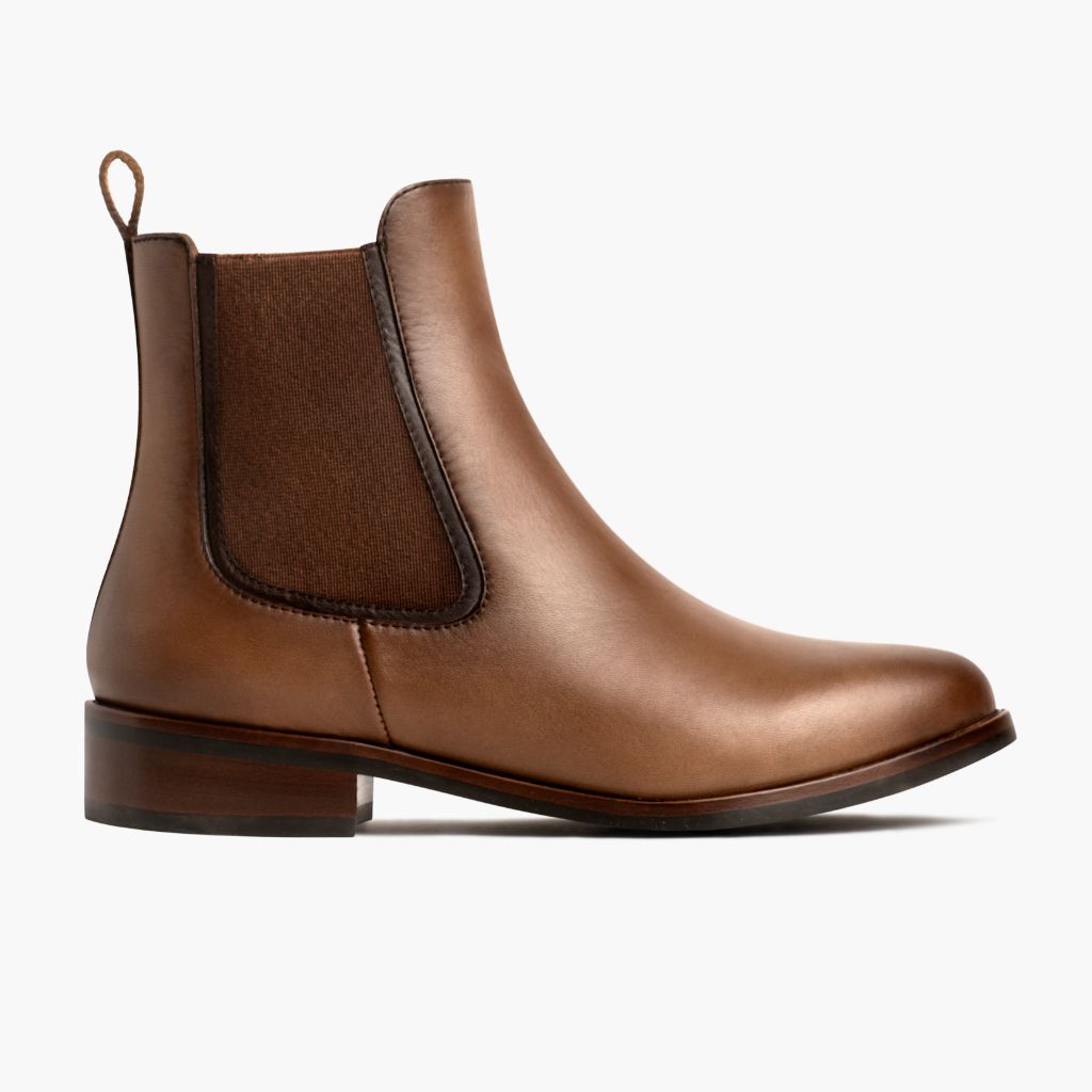 Duchess Blé Ambré Bottines en cuir pour Femme in Classic Full-Grain Leather - Vue de profil | Acheter en ligne