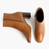 High-Traction Rubber Outsole & Lug Tread Pattern on High Standard Toffee Leather Boots