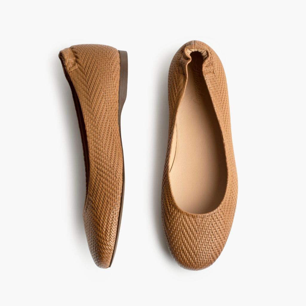 Scrunch Camel Embossed Bottines en cuir pour Femme - Contrefort de talon renforcé & surpiqûres doubles de précision
