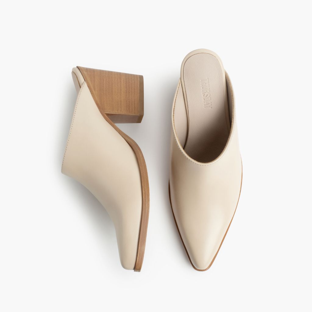Summer Ivory Bottines en cuir pour Femme - Contrefort de talon renforcé & surpiqûres doubles de précision