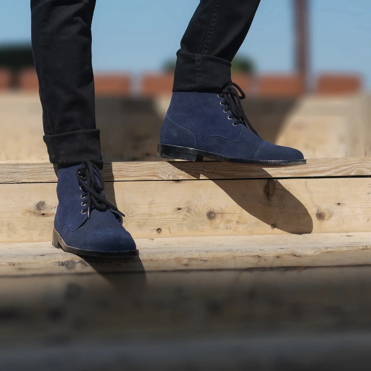 Orlaven Knight Derby Midnight Bleu Suede Bottines en cuir pour Homme footwear image 10