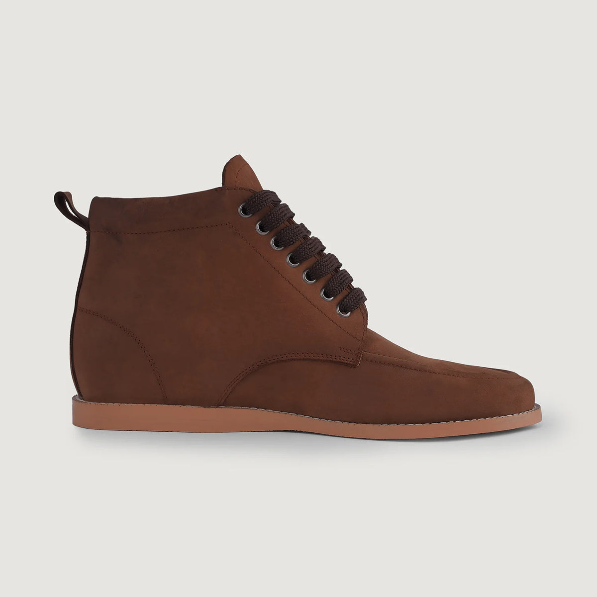 Brown Full-Grain leather Boots - Montage cousu Goodyear & détail de l'embout avant