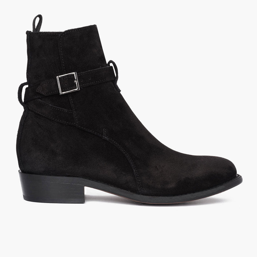 Rogue Noir Suede Bottines en cuir pour Homme