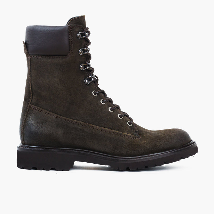 Explorer Olive Foncée Suede Bottines en cuir pour Homme